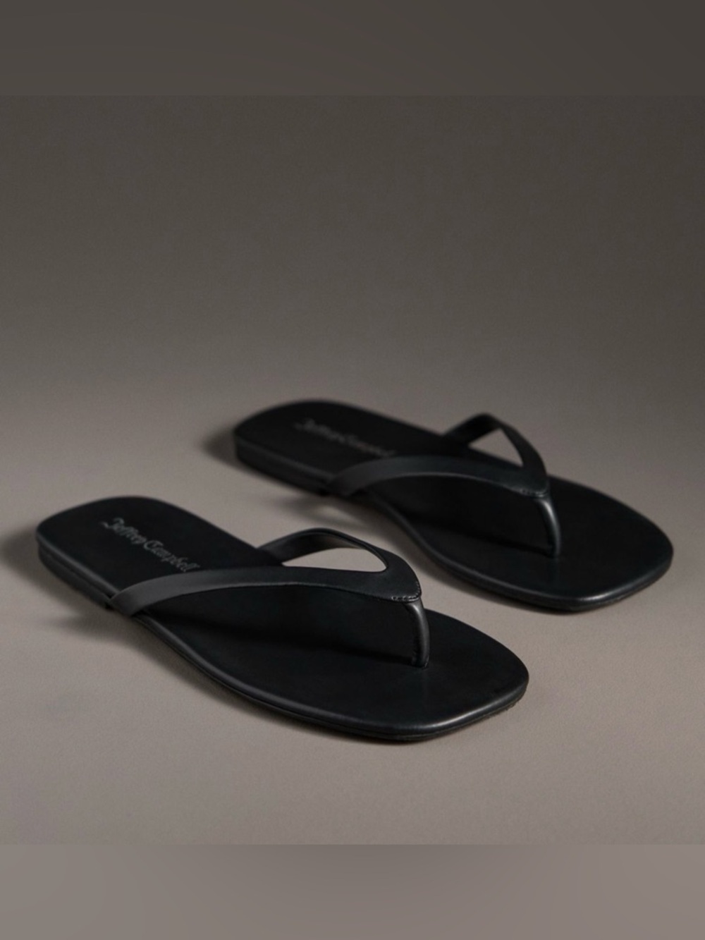 NWT Jeffrey Campbell Black Kierra Thong Sandals